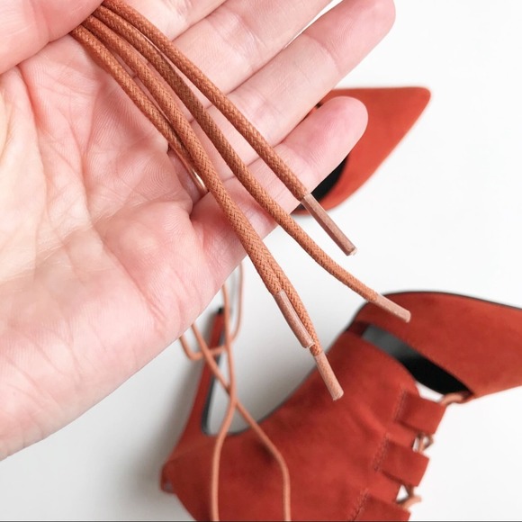 NWOT Nasty Gal | Point It Out Lace-Up Heels | 7.5 - Picture 10 of 12